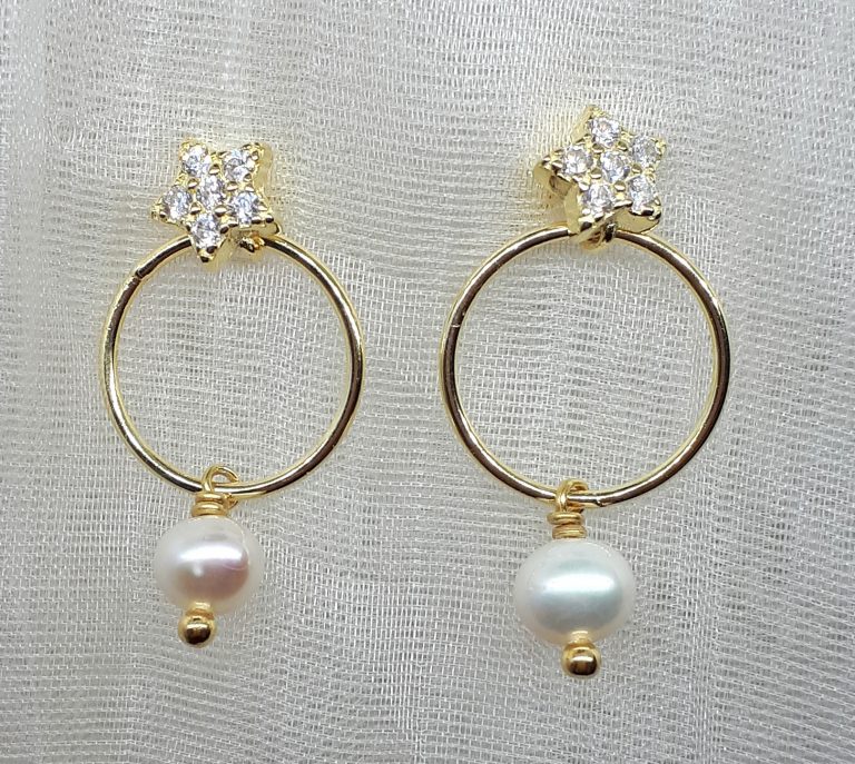 Pendientes CIRCUS oro | Taller de forja artística en Cuenca El francés